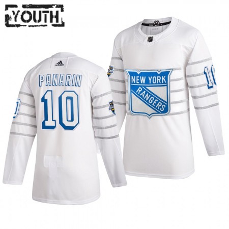 Barn NHL New York Rangers Tröjor ARTEMI PANARIN 10 Vit Adidas 2020 All-Star Authentic